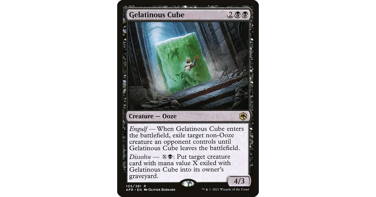 Gelatinous Cube | Inglés | EX | AFR