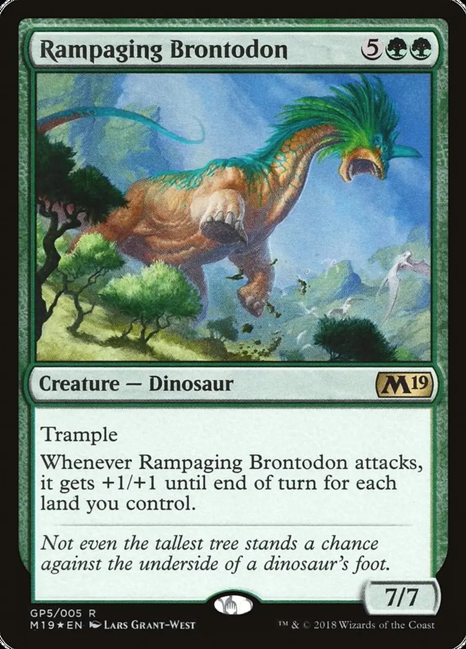 Rampaging Brontodon (foil) | Inglés | NM | G18 1