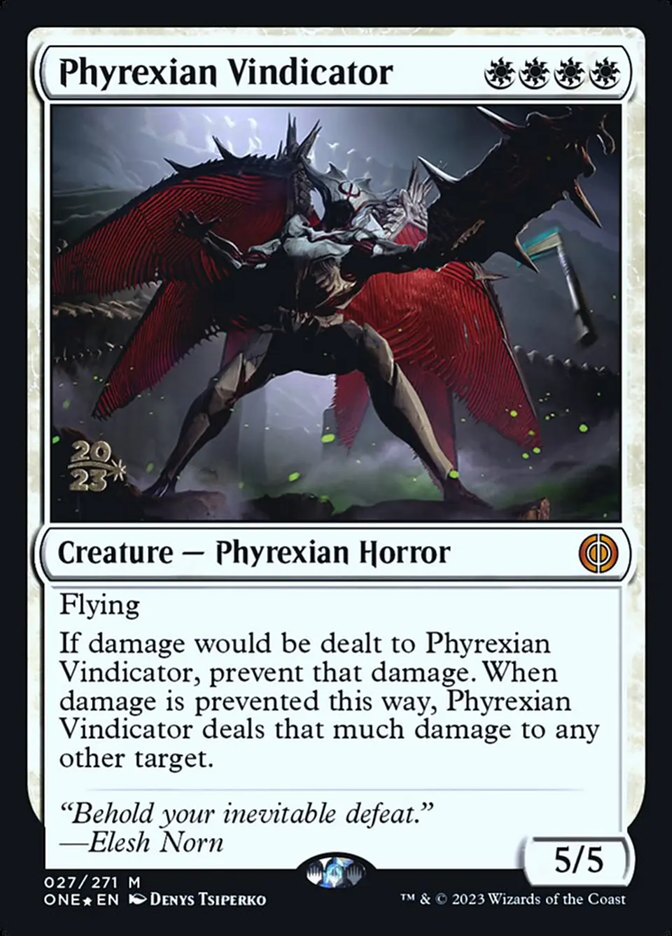 Phyrexian Vindicator (Launch foil) | Español | NM | PONE 1