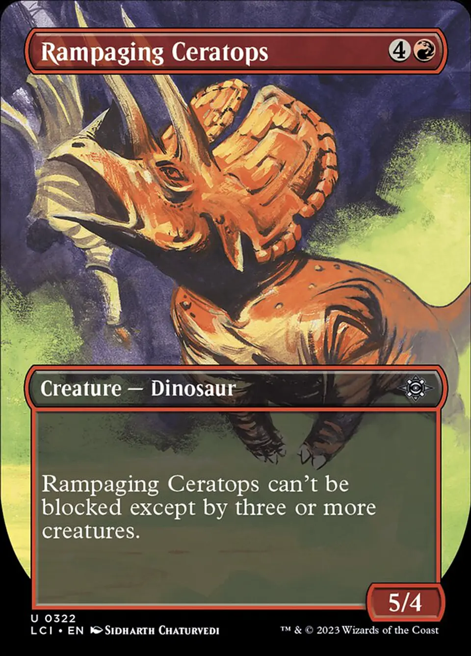 Rampaging Ceratops (Borderless) | Inglés | NM | LCI 1