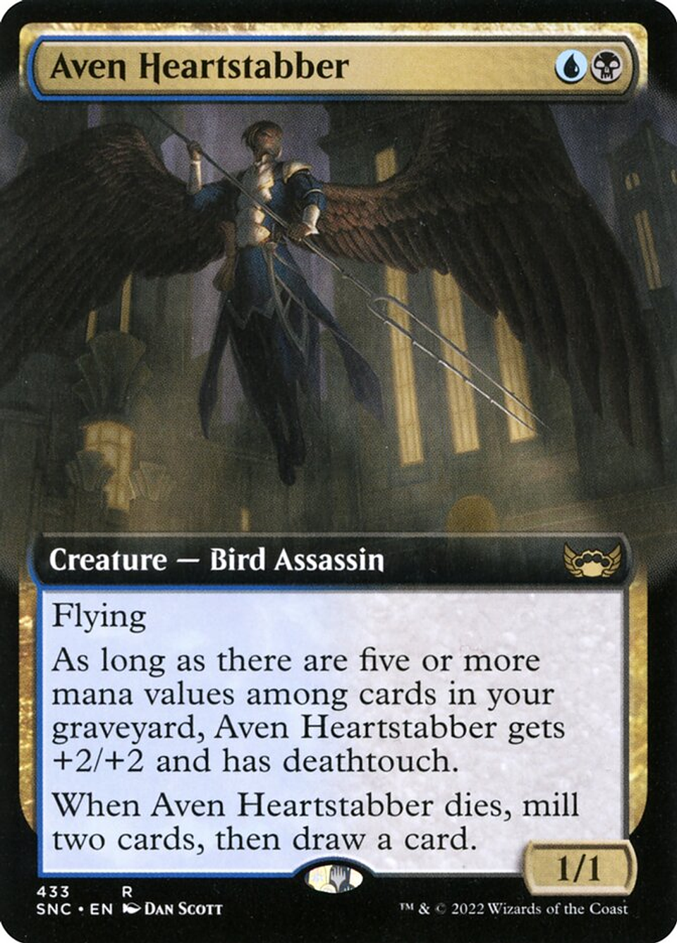 Aven Heartstabber (Extended Art foil) | Inglés | NM | SNC 1