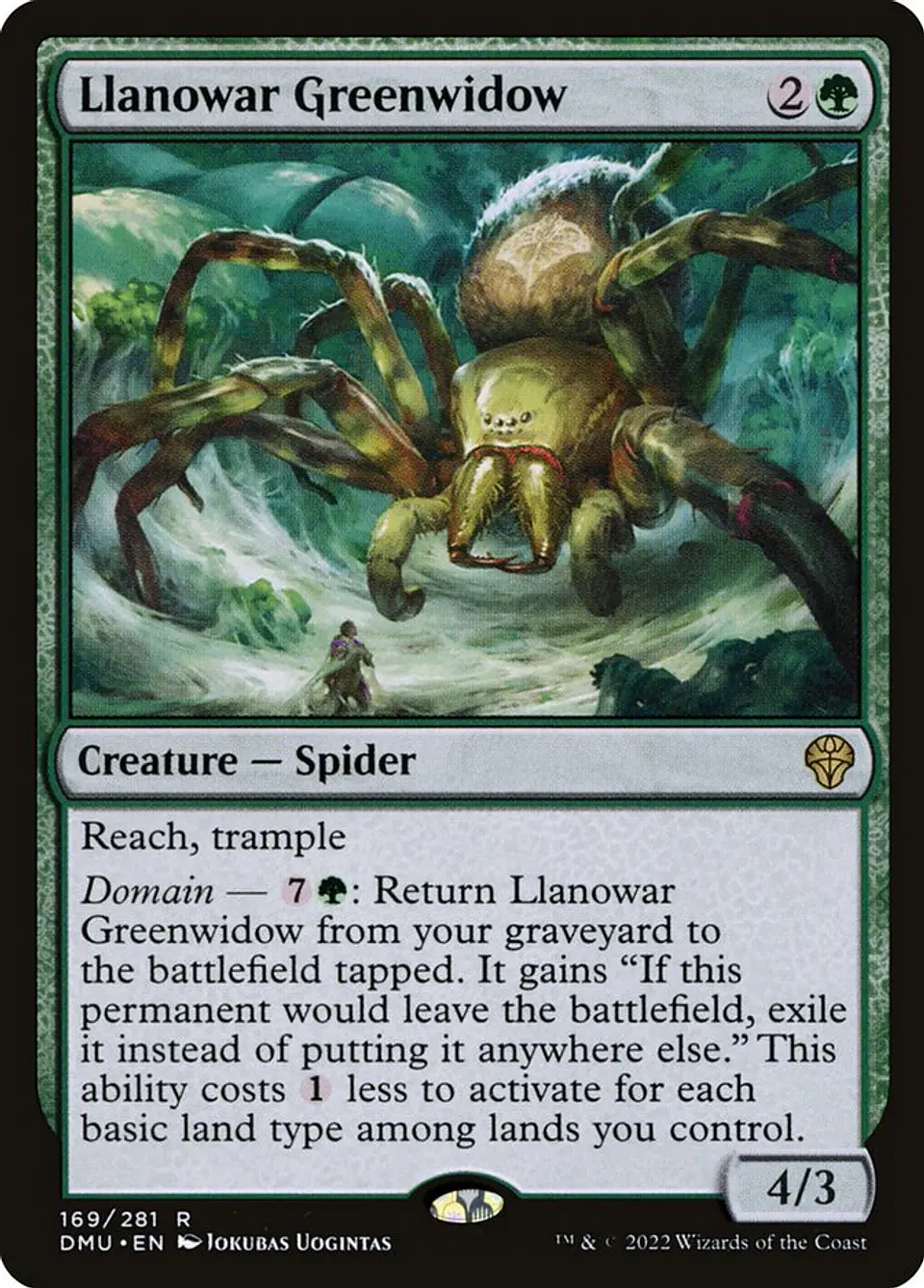 Llanowar Greenwidow (foil) | Español | NM | DMU 1