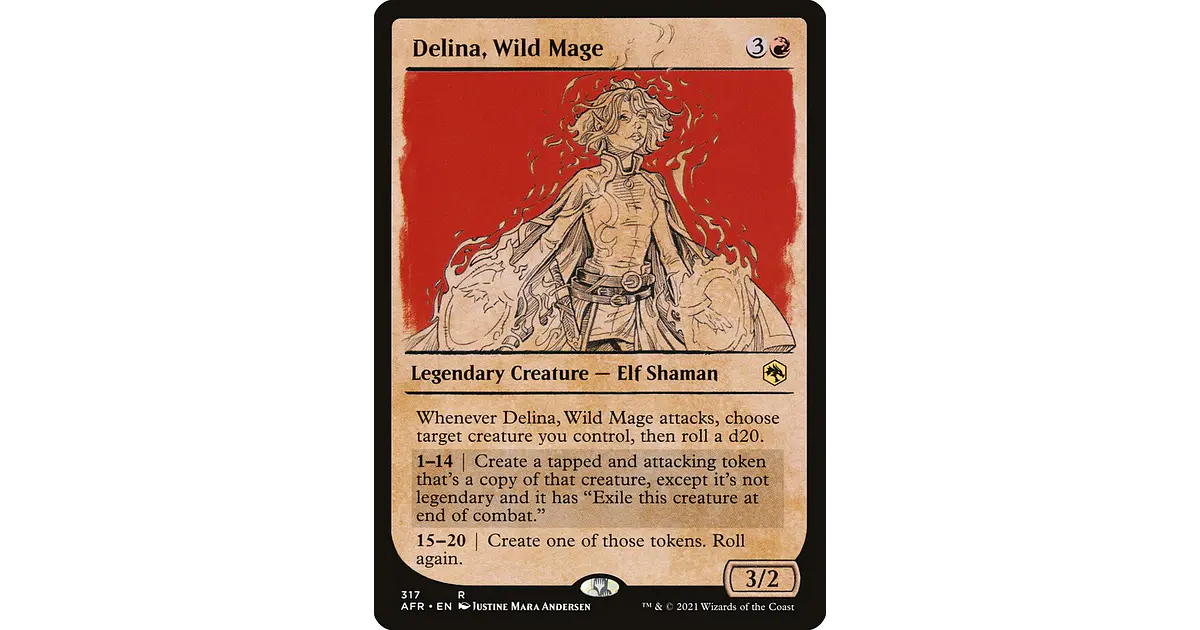 Delina, Wild Mage (Showcase) | Inglés | EX | AFR