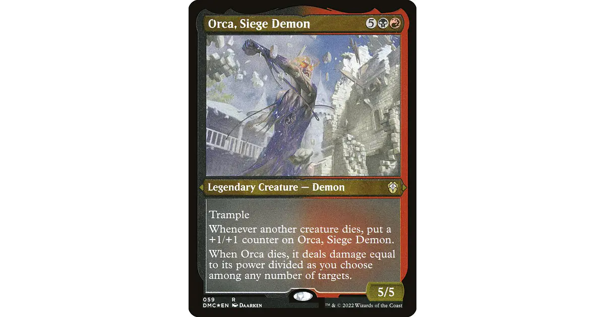 Orca, Siege Demon (Etched) | Inglés | EX | DMC