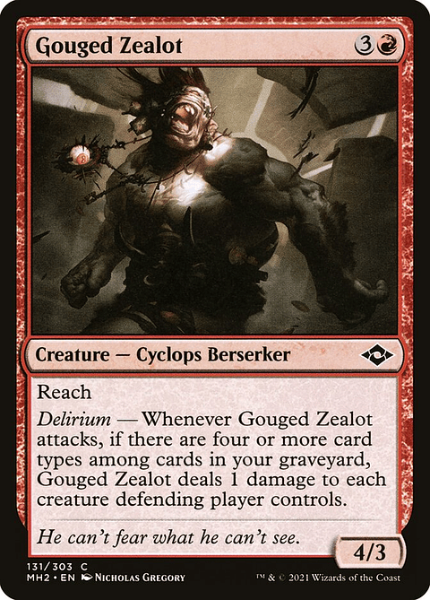 Gouged Zealot (foil) | Inglés | EX | MH2