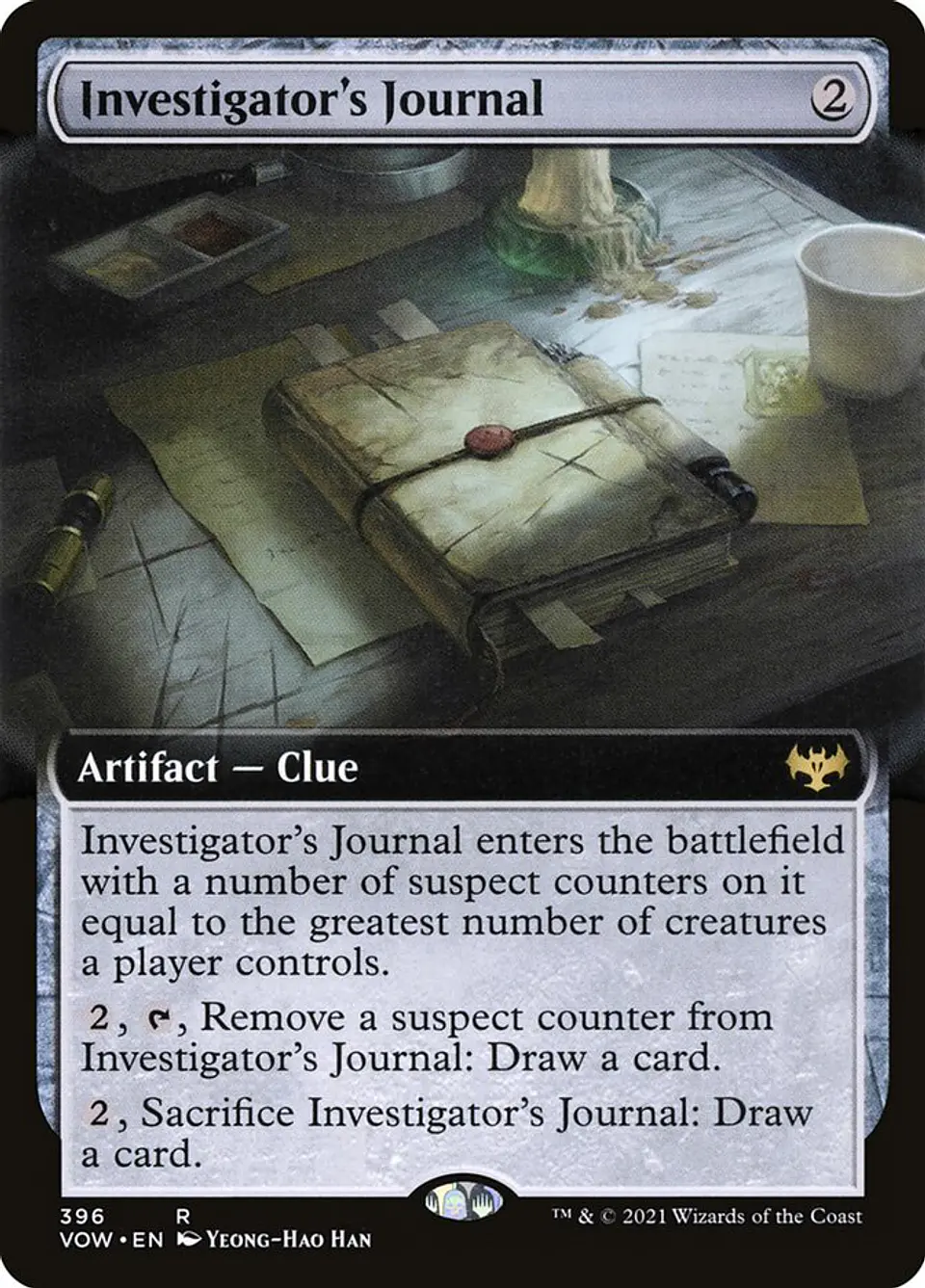 Investigator's Journal (Extended Art foil) | Inglés | NM | VOW 1