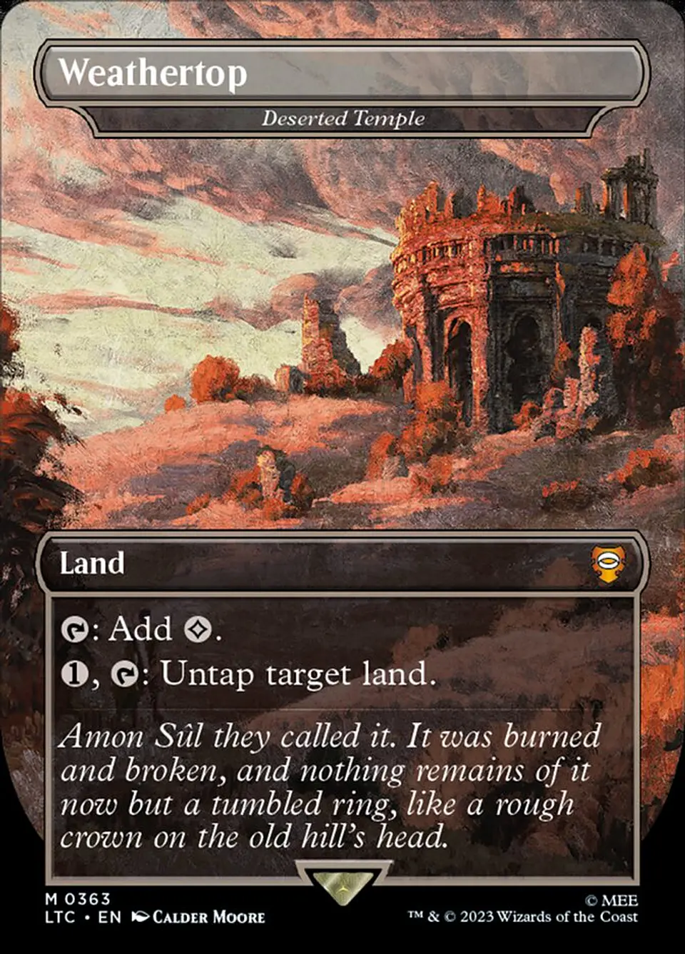 Deserted Temple (Borderless foil) | Inglés | NM | LTC 1