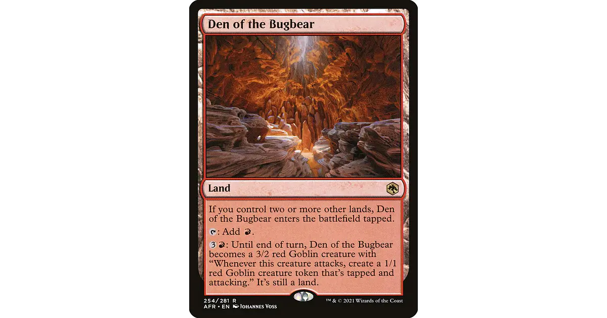 Den of the Bugbear | Inglés | EX | AFR