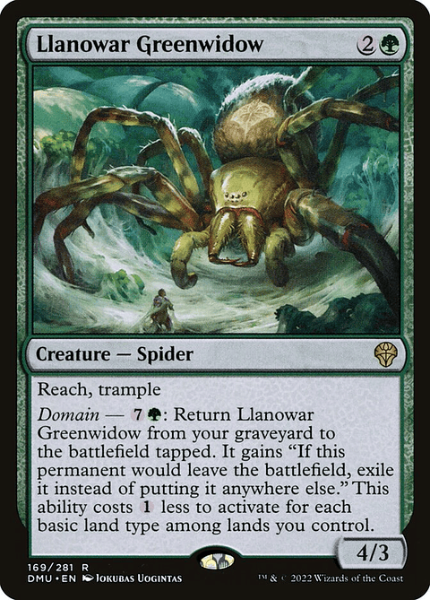 Llanowar Greenwidow | Inglés | EX | DMU