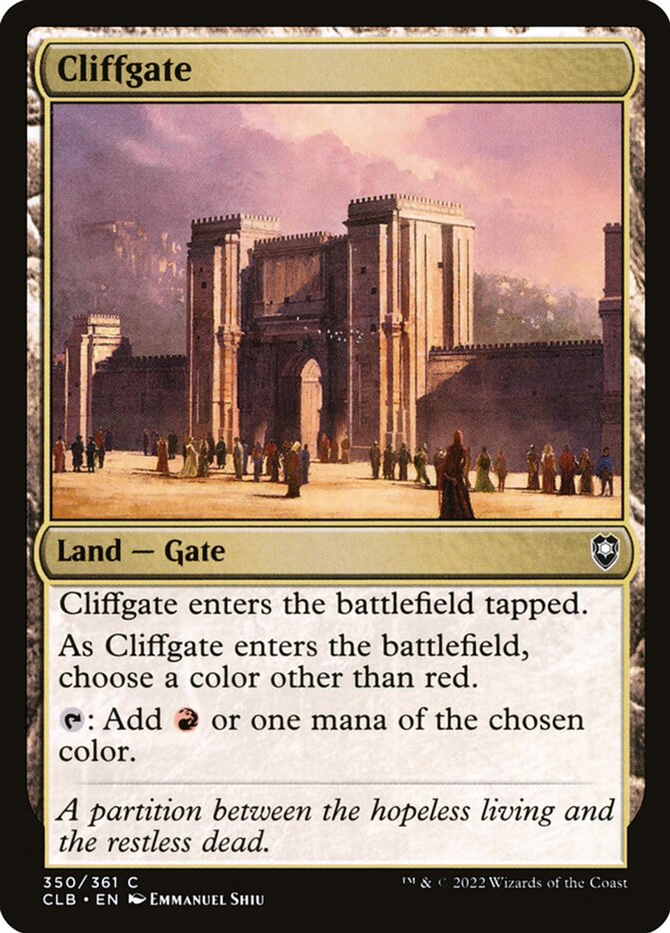 Cliffgate | Inglés | NM | CLB 1