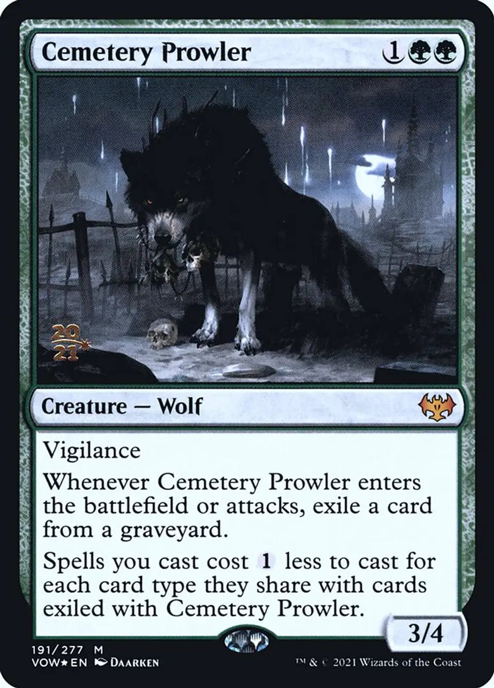 Cemetery Prowler (Launch foil) | Español | NM | PVOW 1