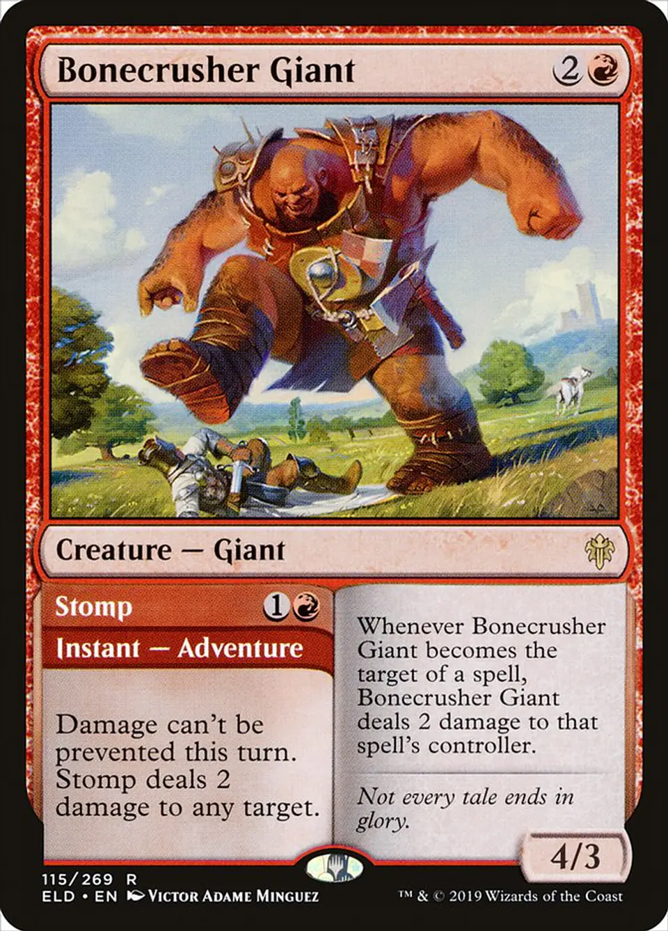 Bonecrusher Giant // Stomp | Inglés | EX | ELD 1