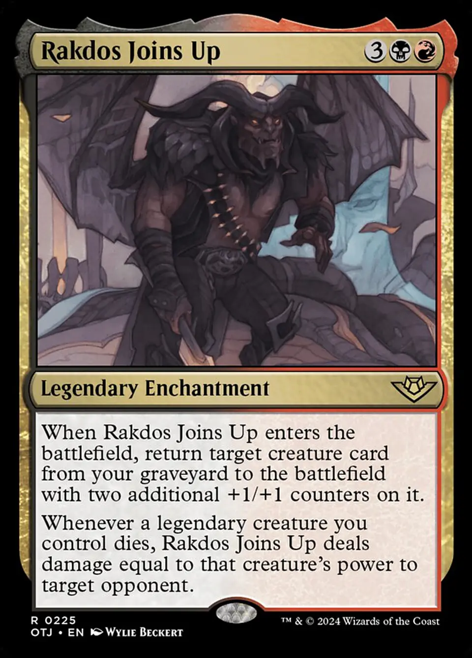 Rakdos Joins Up (foil) | Inglés | NM | OTJ 1