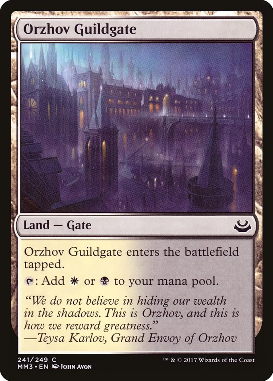 Orzhov Guildgate | Inglés | NM | MM3 1