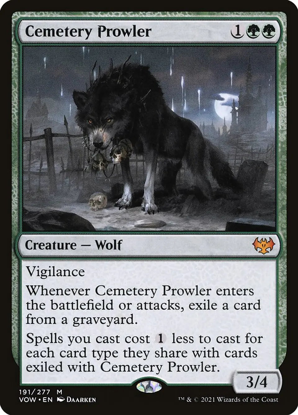Cemetery Prowler | Inglés | VG | VOW 1