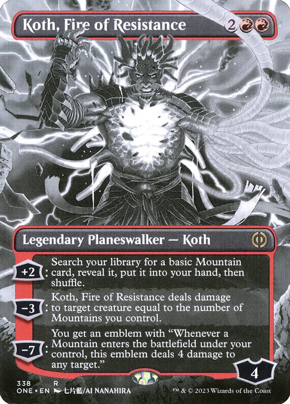 Koth, Fire of Resistance (Showcase foil) | Inglés | EX | ONE 1