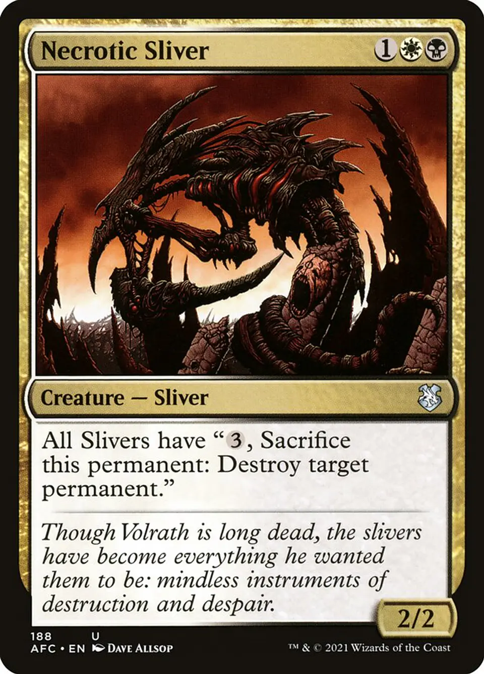 Necrotic Sliver | Inglés | NM | AFC 1