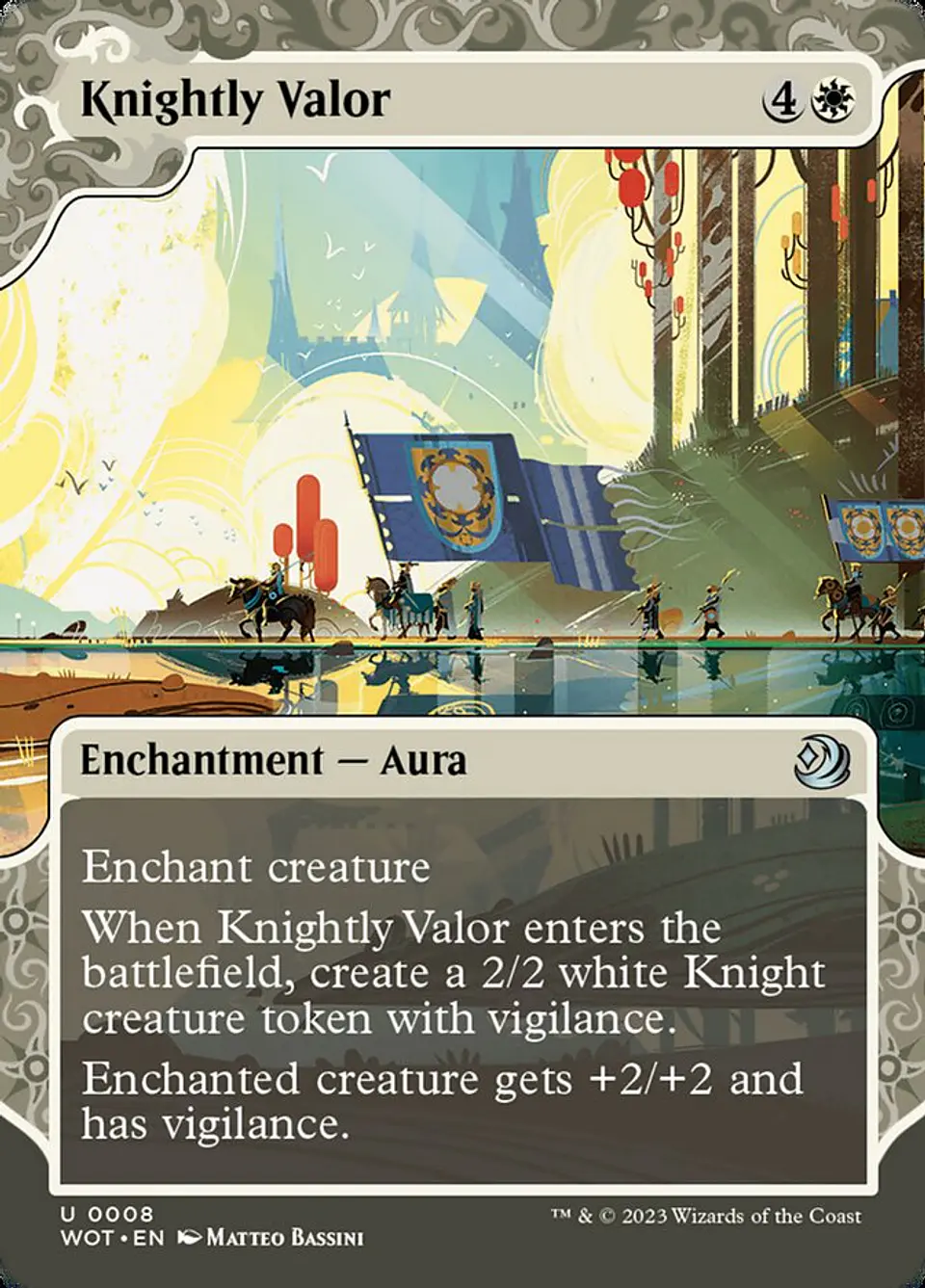 Knightly Valor (Showcase foil) | Inglés | NM | WOT 1