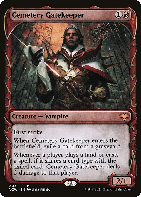 Cemetery Gatekeeper (Showcase foil) | Inglés | EX | VOW