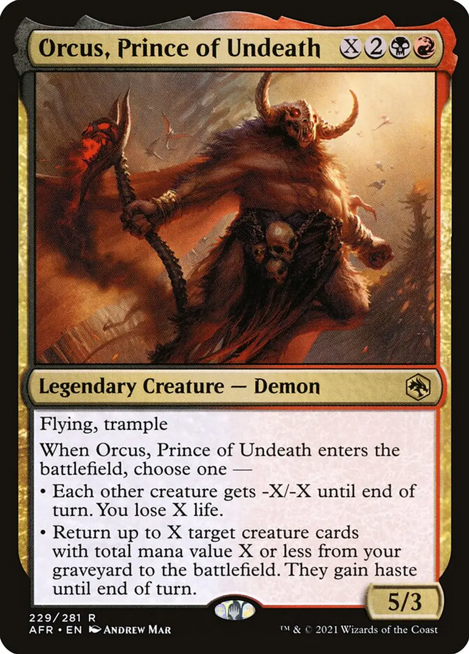 Orcus, Prince of Undeath | Inglés | NM | AFR 1