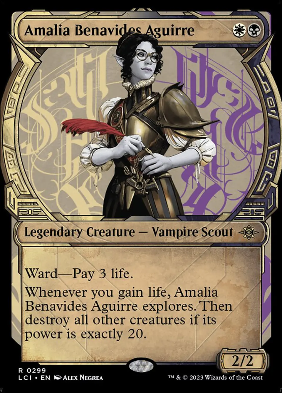 Amalia Benavides Aguirre (Showcase foil) | Inglés | NM | LCI 1