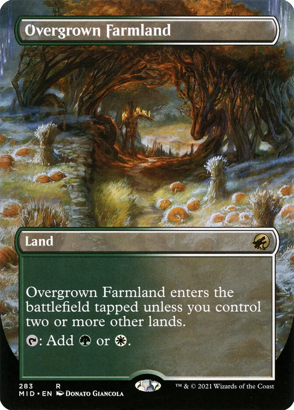 Overgrown Farmland (Borderless foil) | Español | EX | MID 1