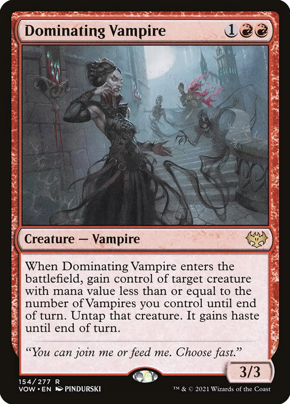 Dominating Vampire (foil) | Español | NM | VOW 1