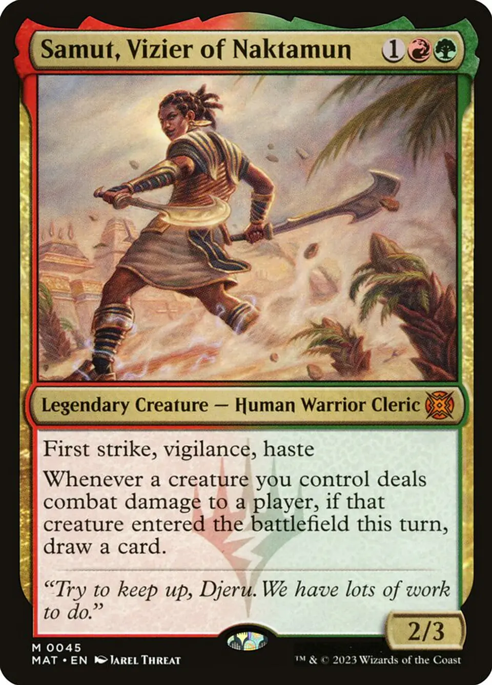 Samut, Vizier of Naktamun | Inglés | NM | MAT 1