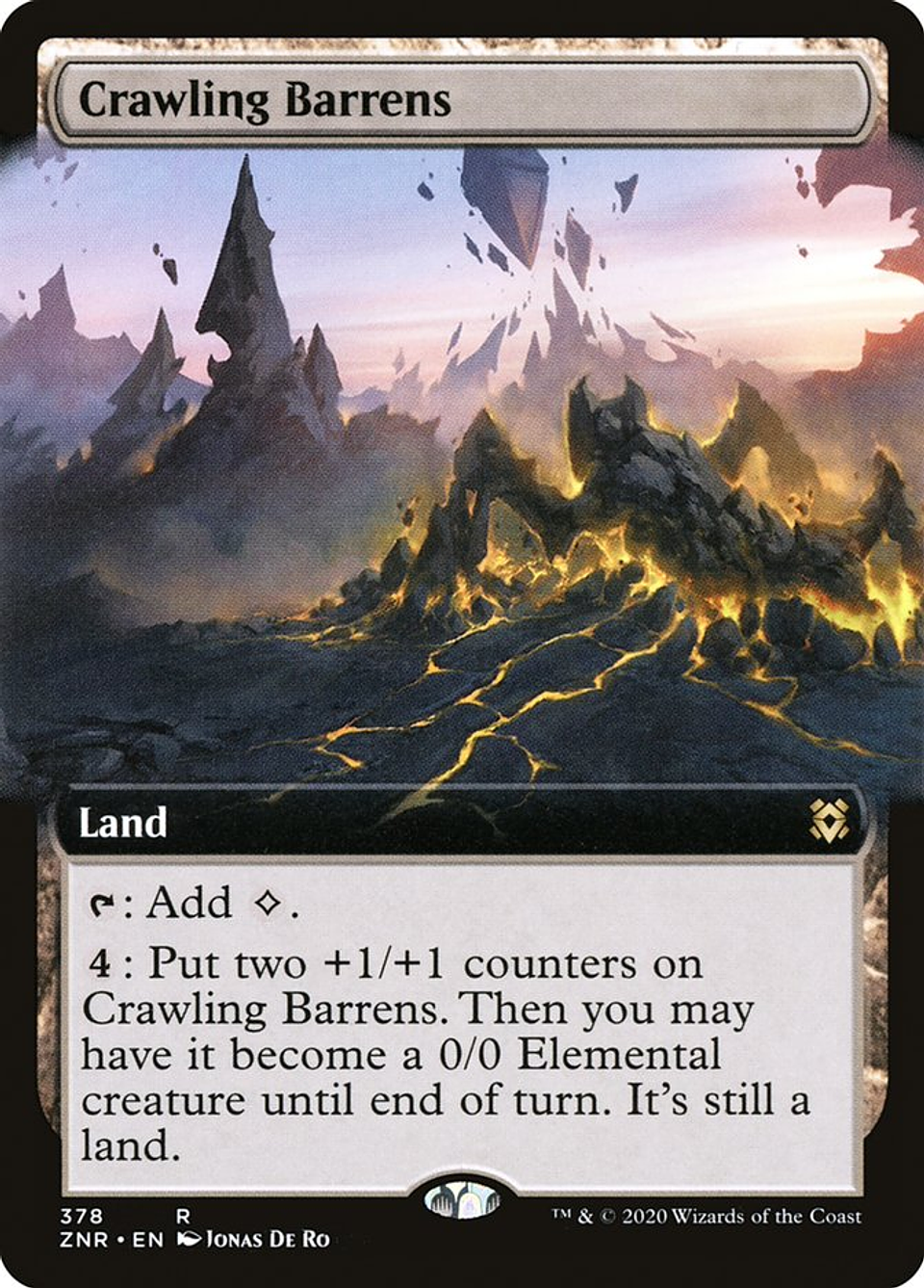 Crawling Barrens (Extended Art) | Inglés | EX | ZNR 1
