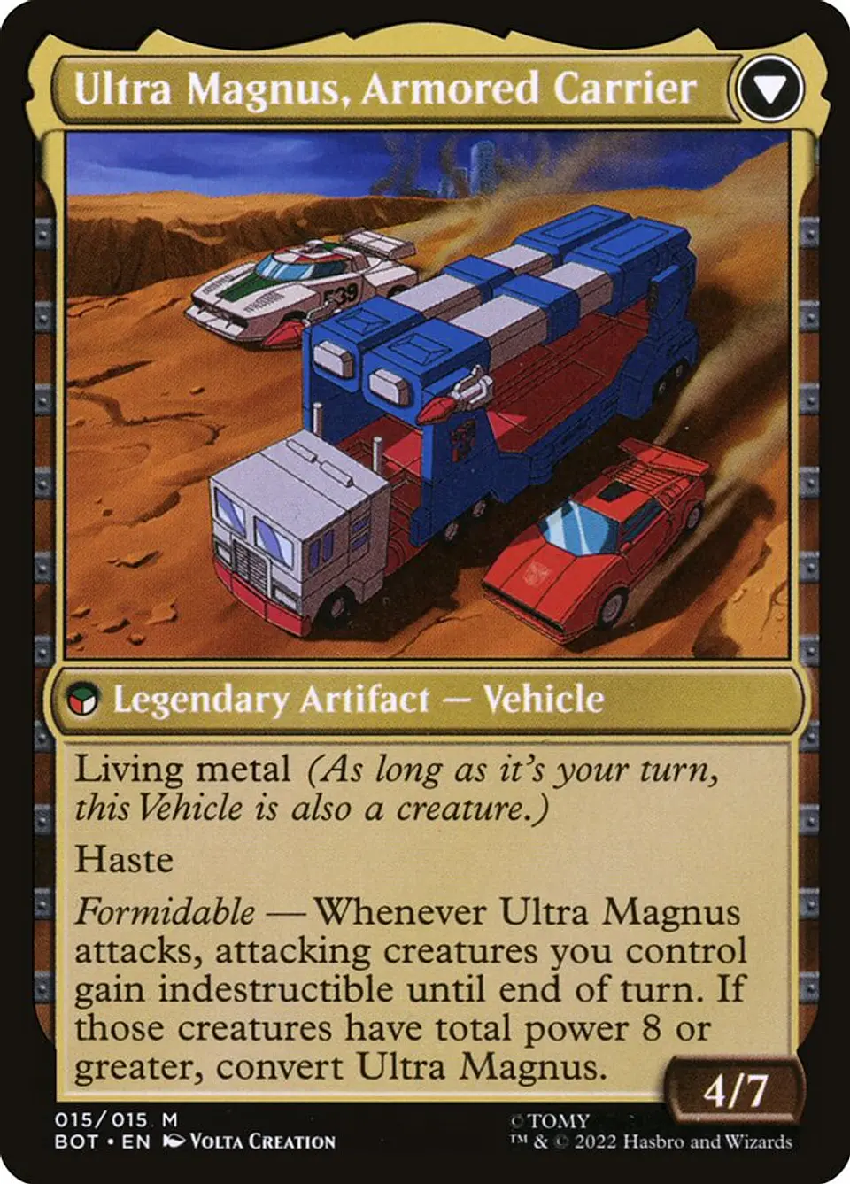 Ultra Magnus, Tactician // Ultra Magnus, Armored Carrier | Inglés | EX | BOT 2