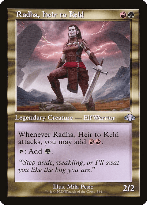 Radha, Heir to Keld (Retro Frame) | Inglés | NM | DMR
