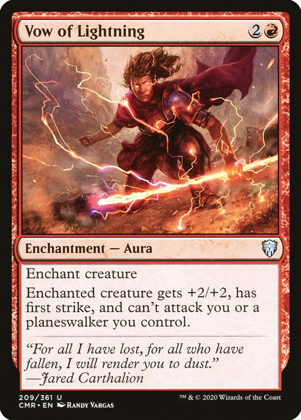 Vow of Lightning (foil) | Inglés | NM | CMR 1