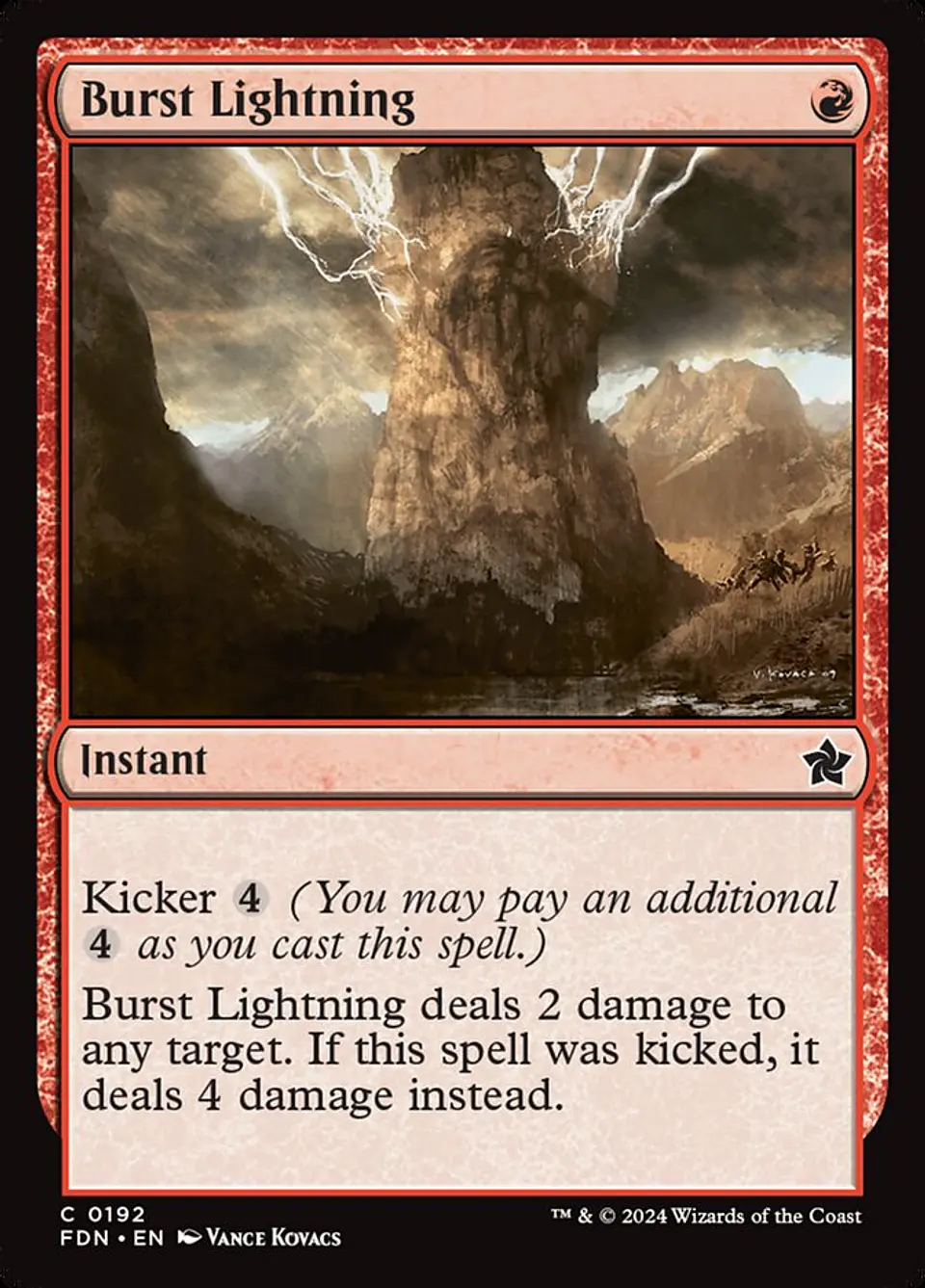 Burst Lightning (foil) | Español | NM | FDN 1