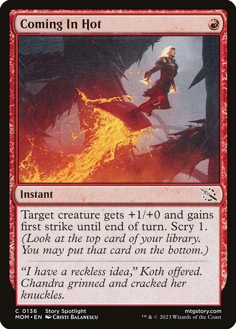 Coming In Hot | Inglés | NM | MOM 1