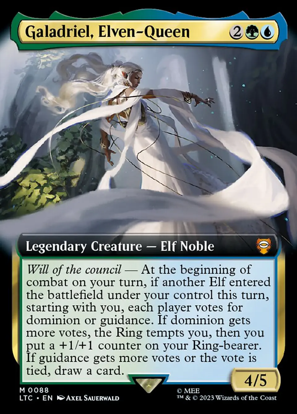 Galadriel, Elven-Queen (Extended Art) | Inglés | NM | LTC 1