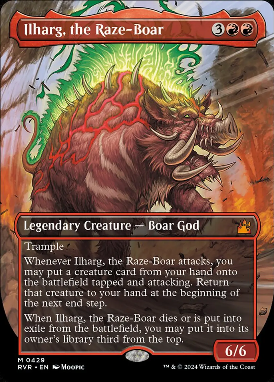 Ilharg, the Raze-Boar (Borderless) | Español | NM | RVR 1