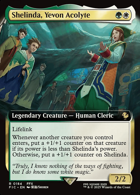Shelinda, Yevon Acolyte (Extended Art foil) | Inglés | NM | FIC