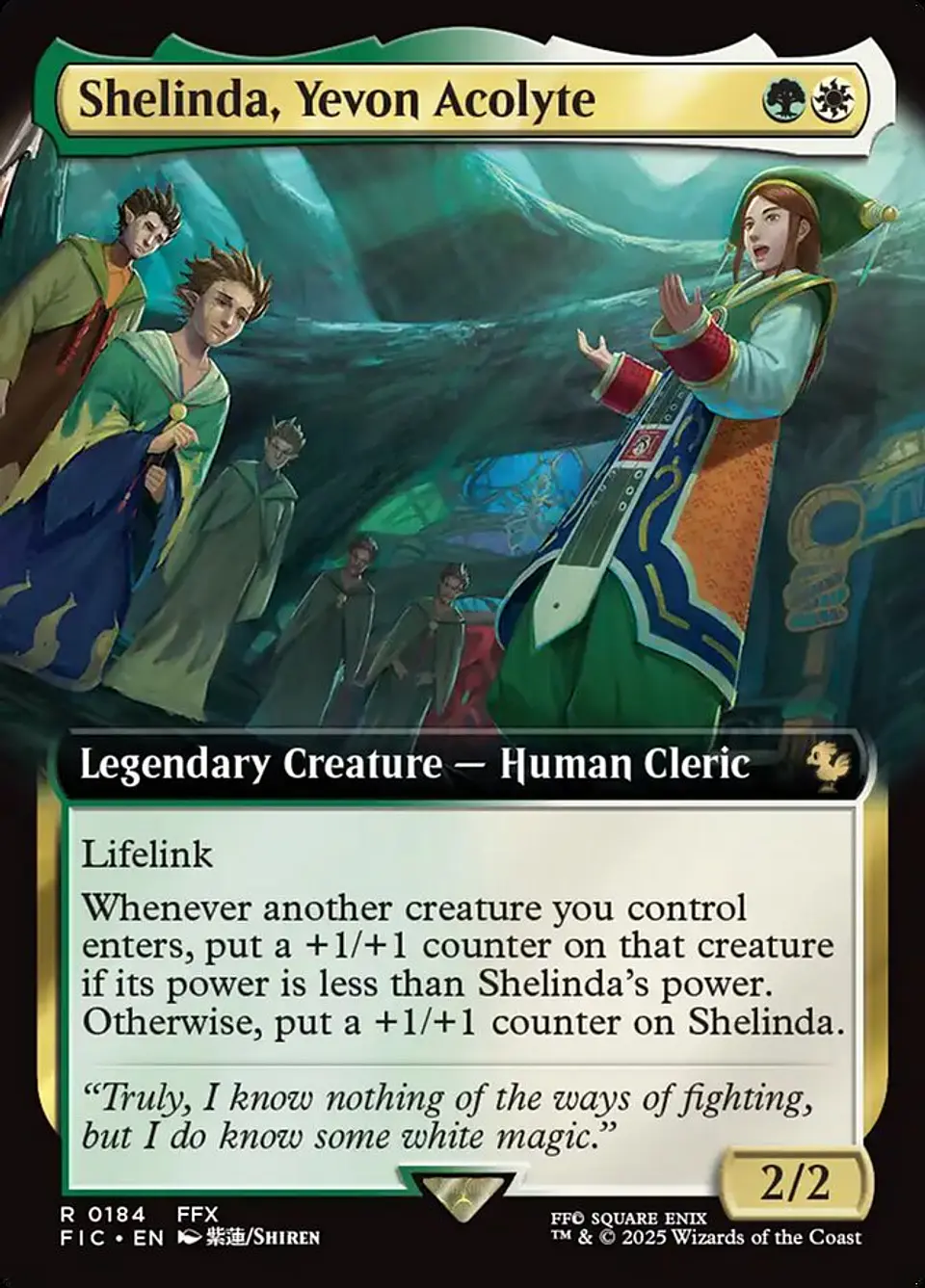 Shelinda, Yevon Acolyte (Extended Art foil) | Inglés | NM | FIC 1