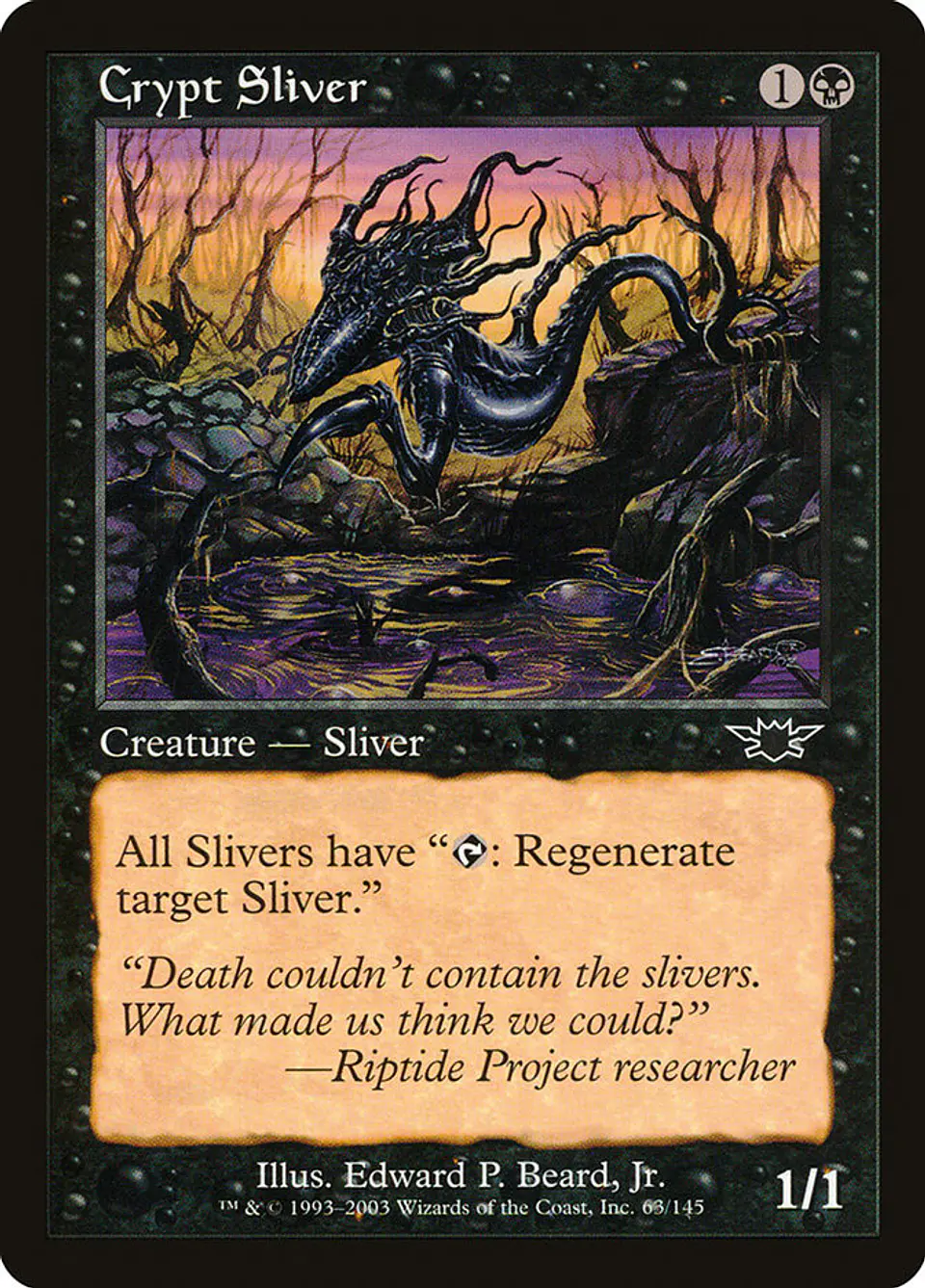 Crypt Sliver (Retro Frame) | Español | VG | LGN 1