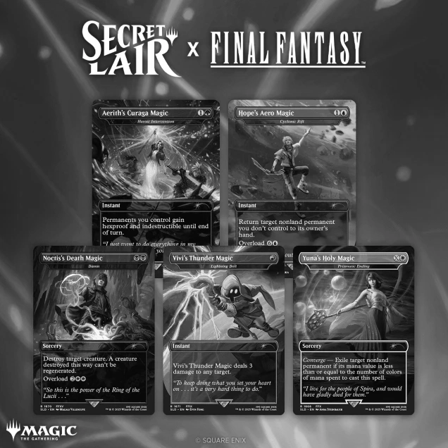 SecretLair FINALFANTASY Grimoire 日本 Foil MTG Secret Lair Final Fantasy GRIMOIRE JP FOIL Magic SLD Japanese