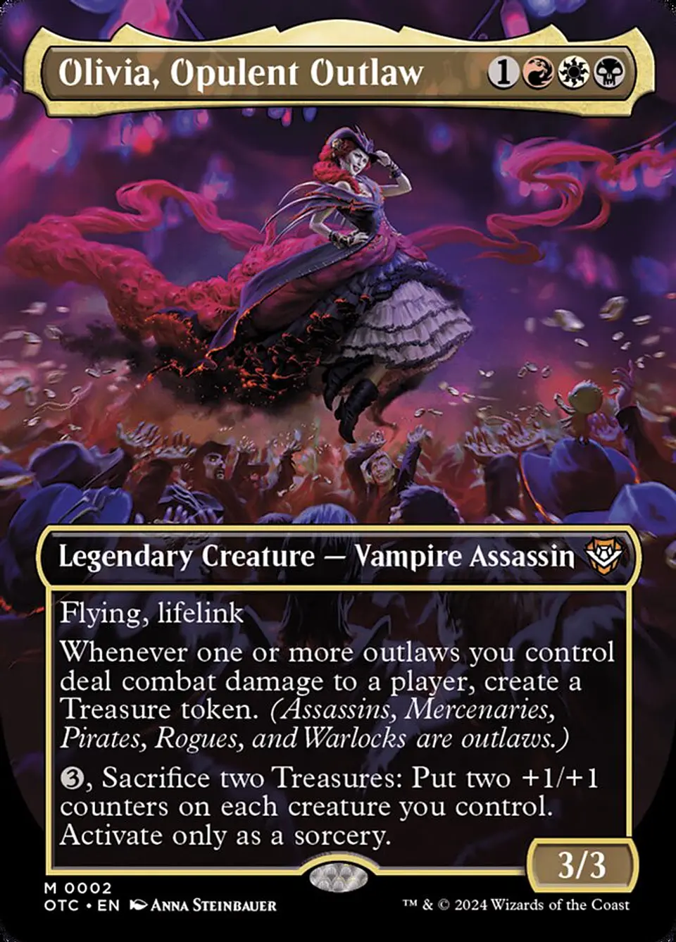 Olivia, Opulent Outlaw (Borderless foil) | Inglés | NM | OTC 1