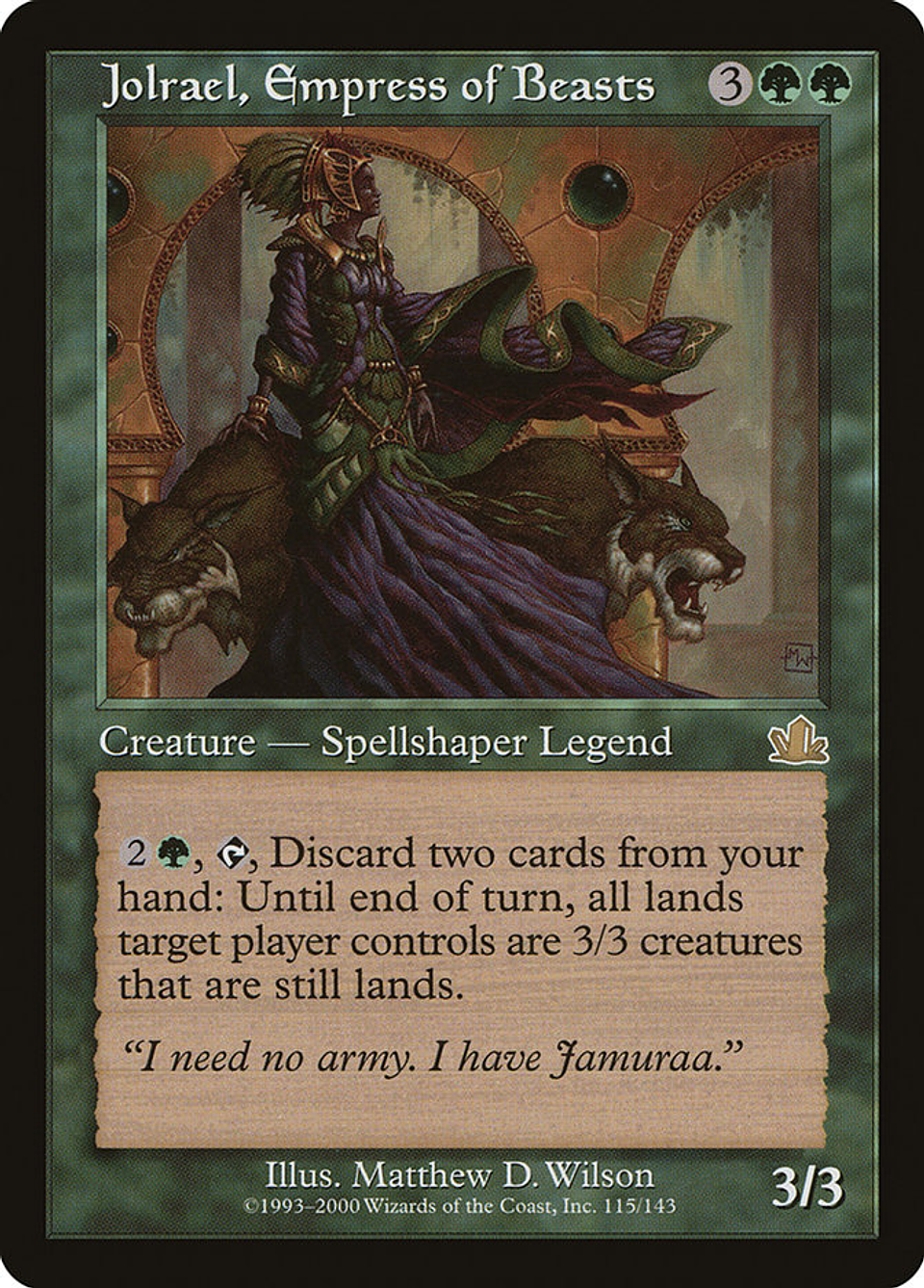 Jolrael, Empress of Beasts (Retro Frame) | Inglés | EX | PCY 1