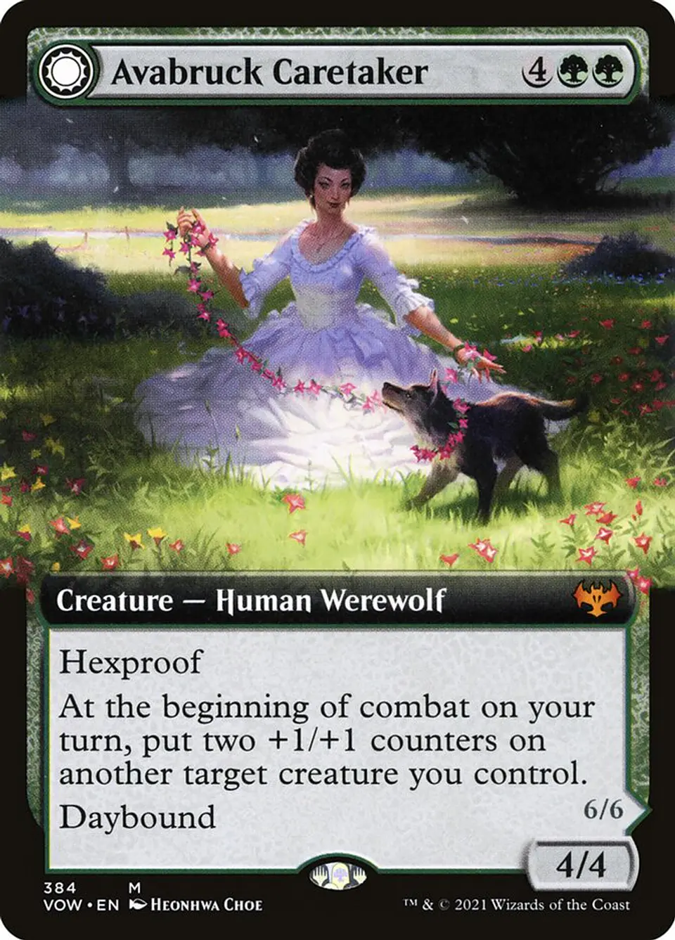 Avabruck Caretaker // Hollowhenge Huntmaster (Extended Art) | Inglés | NM | VOW 1