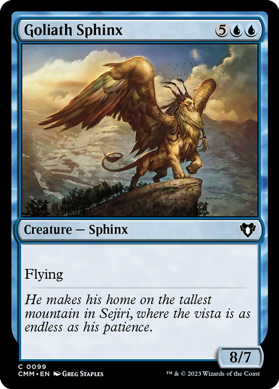 Goliath Sphinx | Inglés | NM | CMM 1
