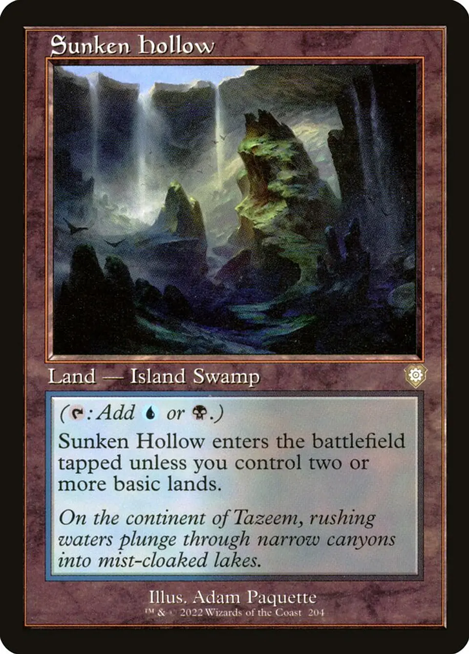 Sunken Hollow (Retro Frame) | Inglés | NM | BRC 1