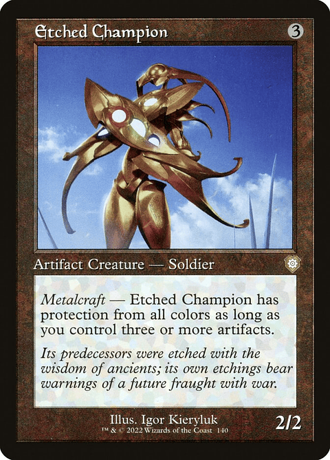 Etched Champion (Retro Frame) | Inglés | NM | BRC