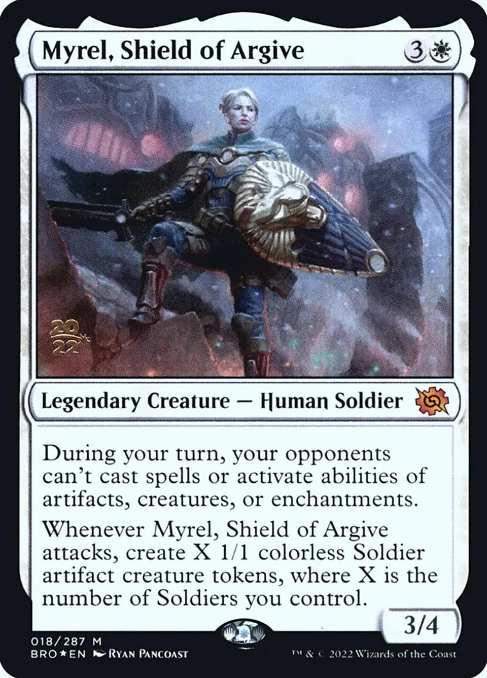 Myrel, Shield of Argive (Launch foil) | Español | NM | PBRO 1