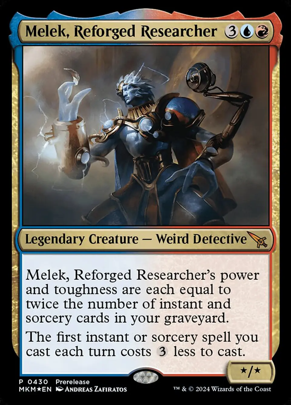 Melek, Reforged Researcher (Launch foil) | Español | NM | MKM 1