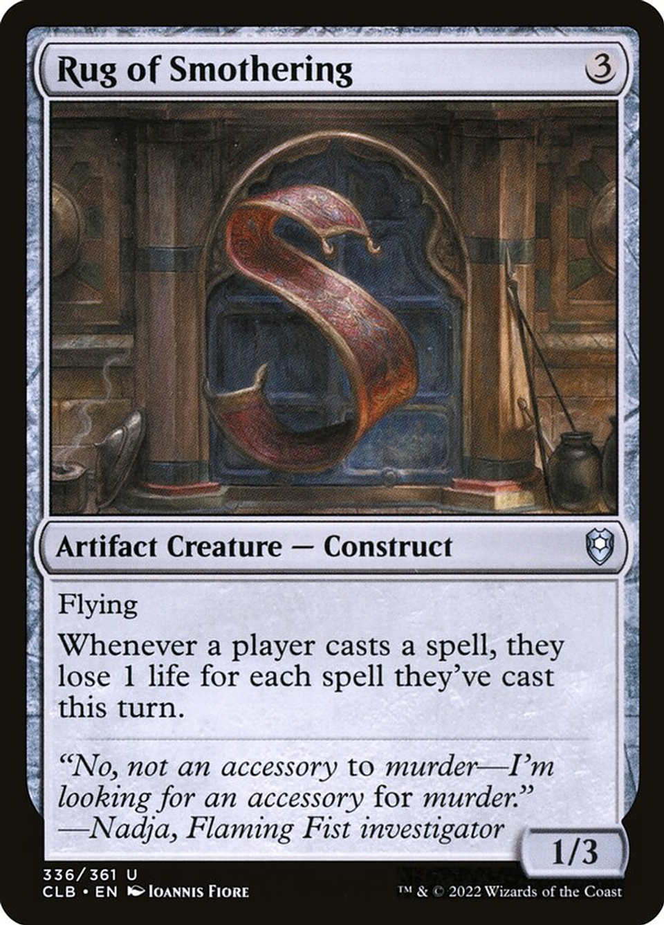 Rug of Smothering (foil) | Inglés | NM | CLB 1