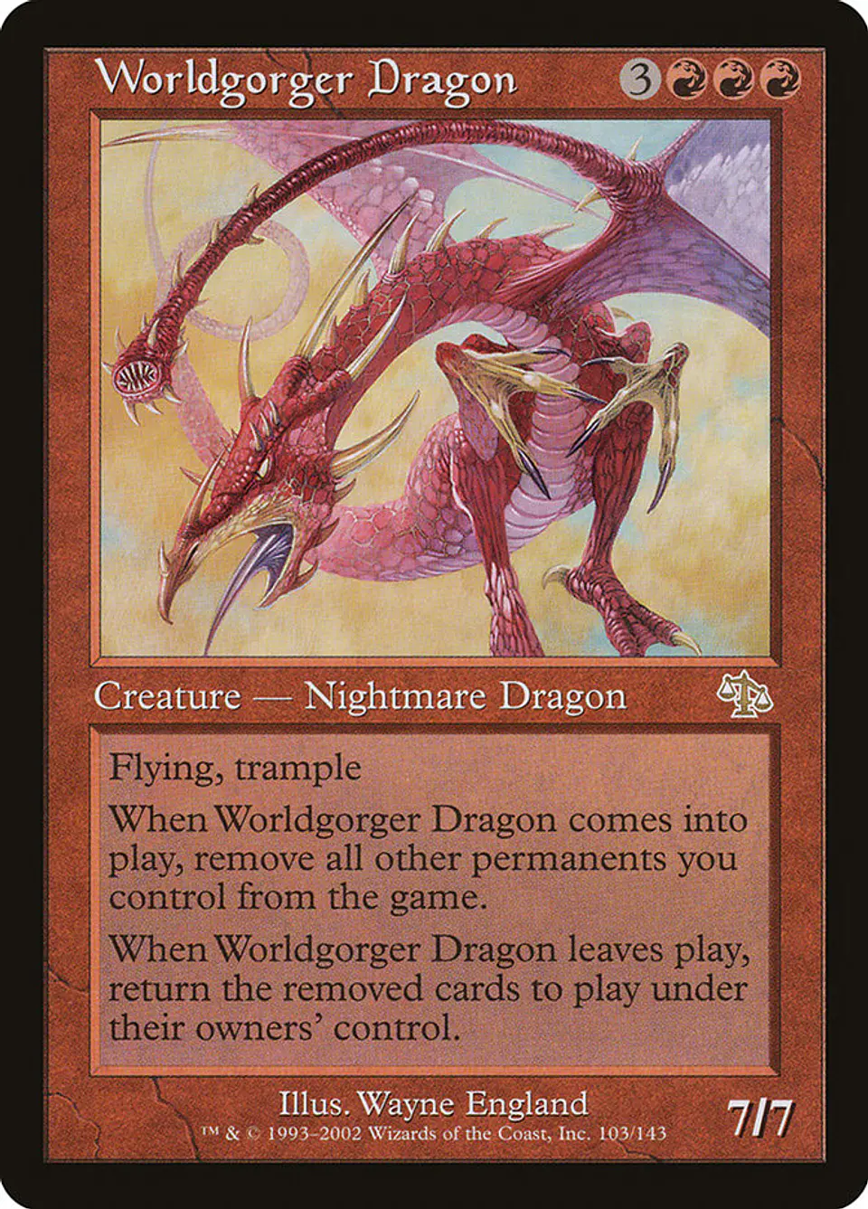 Worldgorger Dragon (Retro Frame) | Español | HP | JUD 1